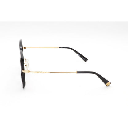 Ladies Black Round Sunglasses