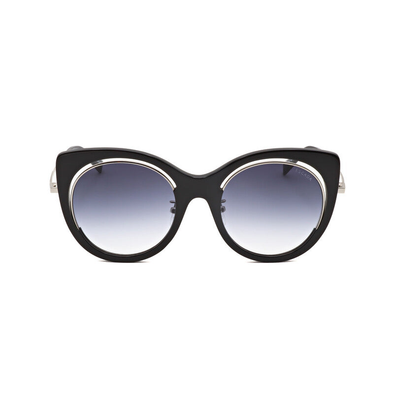 Ladies Black Round Sunglasses
