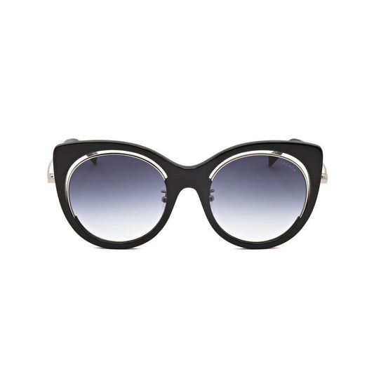 Ladies Black Round Sunglasses