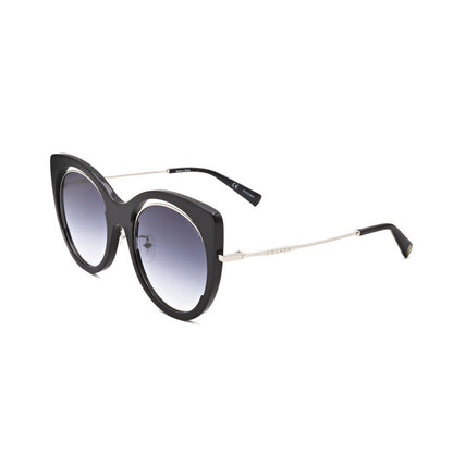 Ladies Black Round Sunglasses