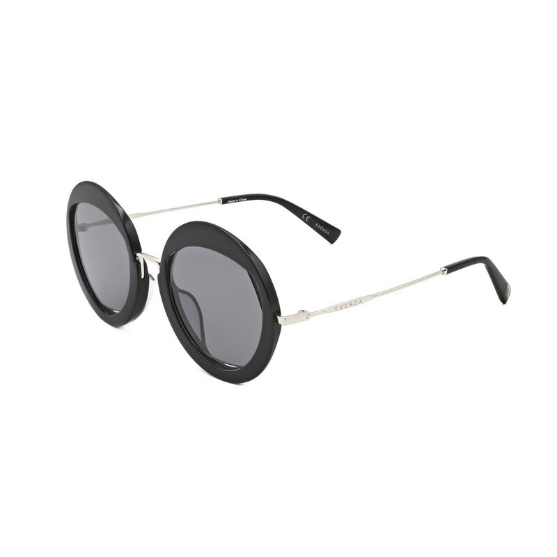 Ladies Black Round Sunglasses