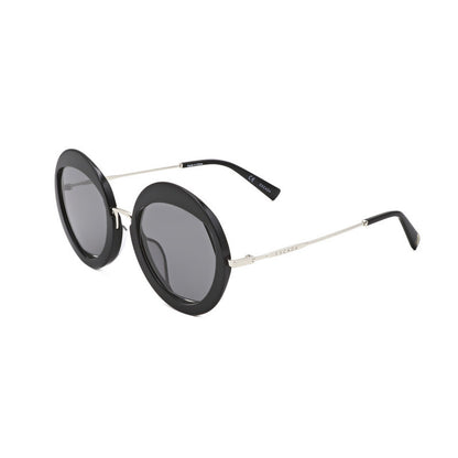 Ladies Black Round Sunglasses