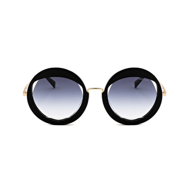 Ladies Black Round Sunglasses