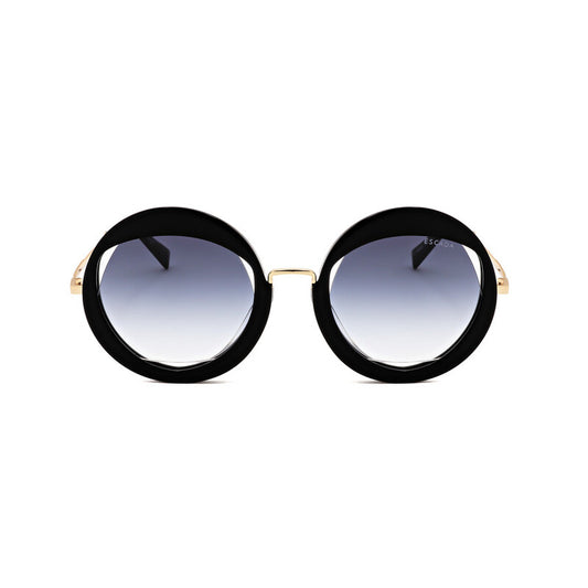 Ladies Black Round Sunglasses