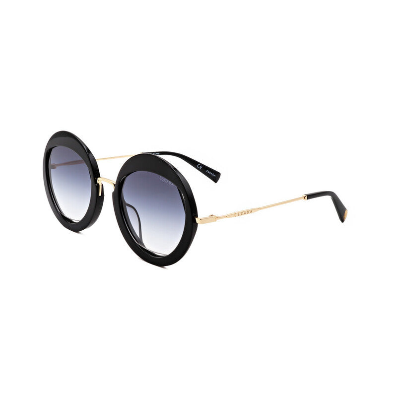 Ladies Black Round Sunglasses