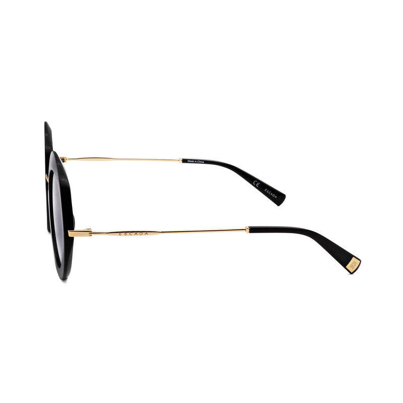 Ladies Black Round Sunglasses