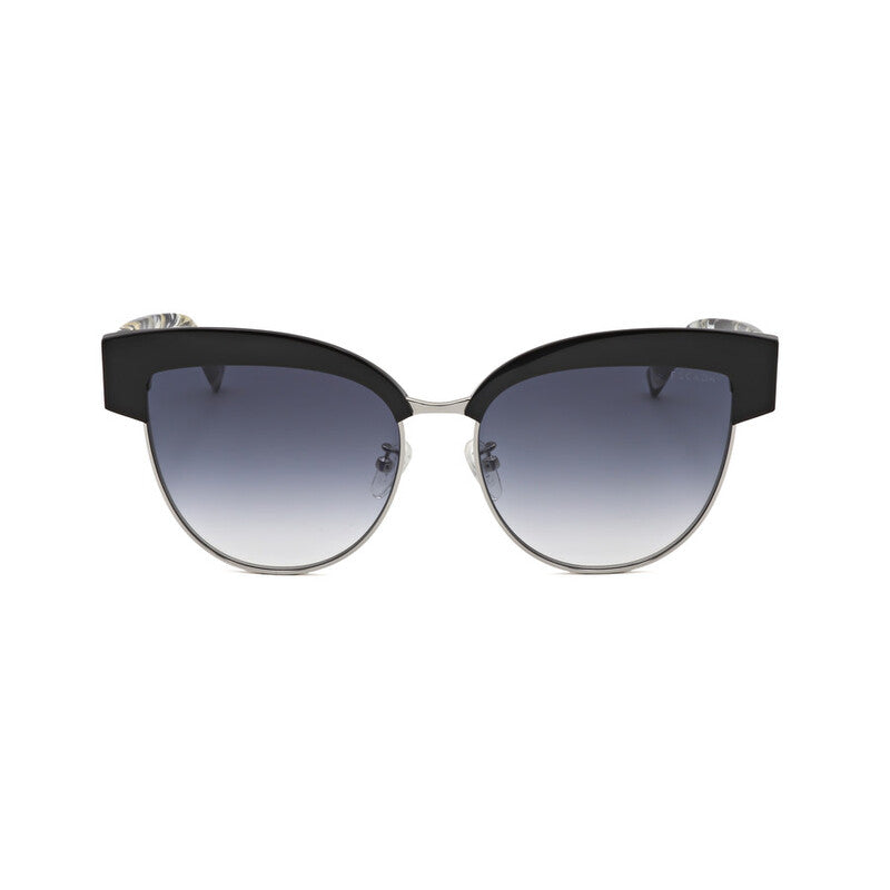 Ladies Black Round Sunglasses