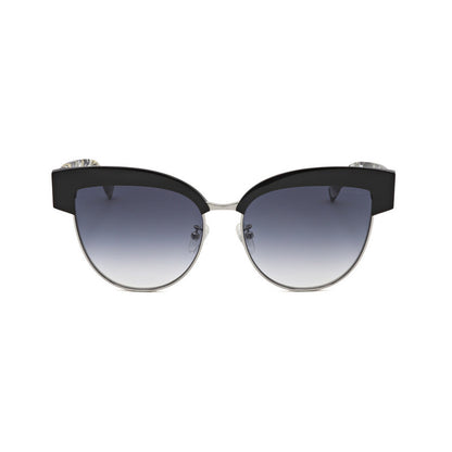 Ladies Black Round Sunglasses