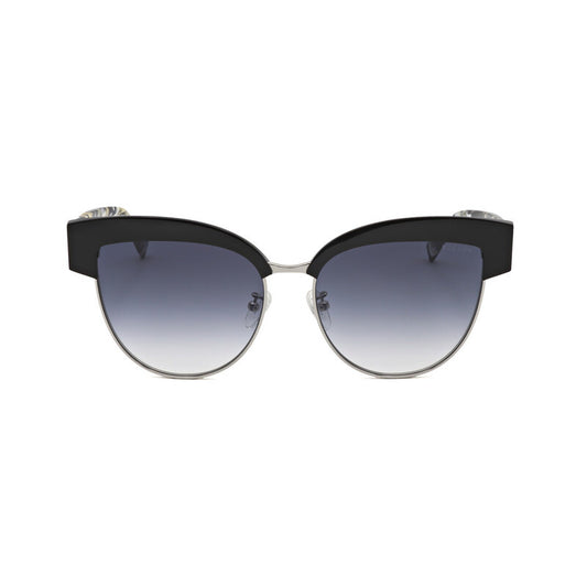 Ladies Black Round Sunglasses