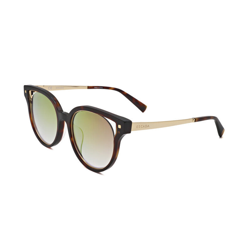Ladies Brown Round Sunglasses