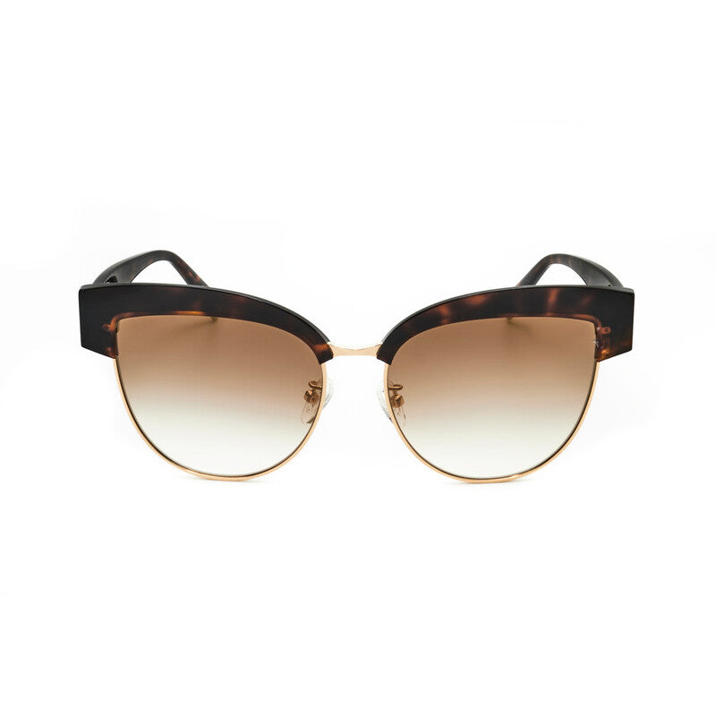 Ladies Brown Round Sunglasses