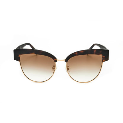 Ladies Brown Round Sunglasses