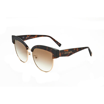Ladies Brown Round Sunglasses