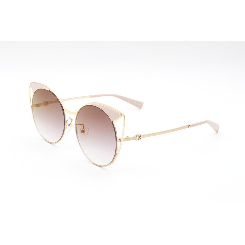 Ladies Pink Round Sunglasses