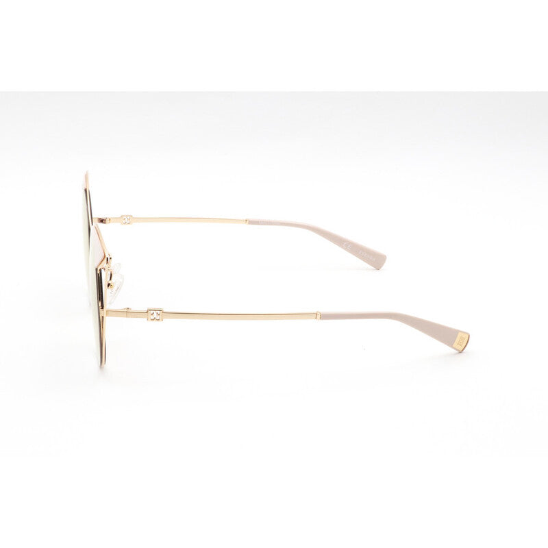 Ladies Pink Round Sunglasses