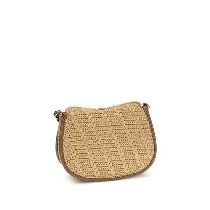 Raffia Crochet Pony Shoulder Bag