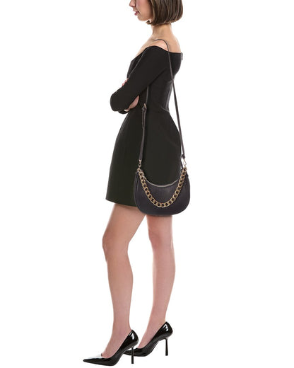 rosalie chain strap leather shoulder bag