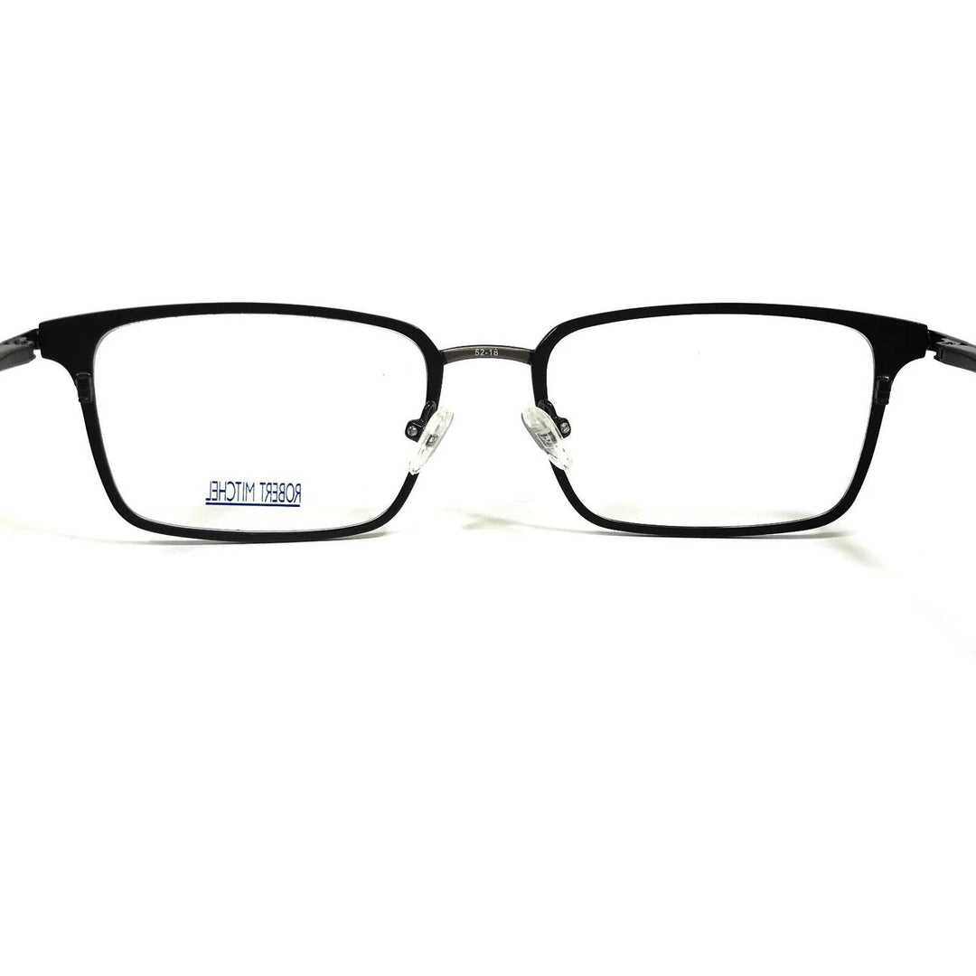 men's rm9001 rectangle eyeglasses in black