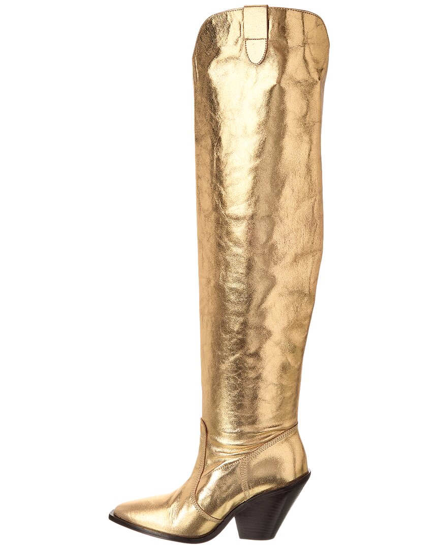 triple crown leather over-the-knee boot