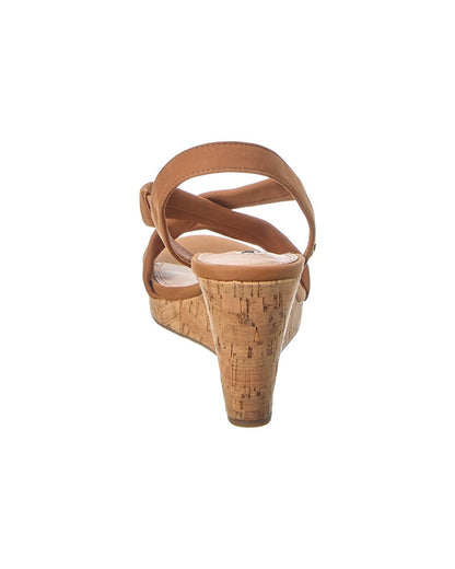 kamies leather wedge sandal