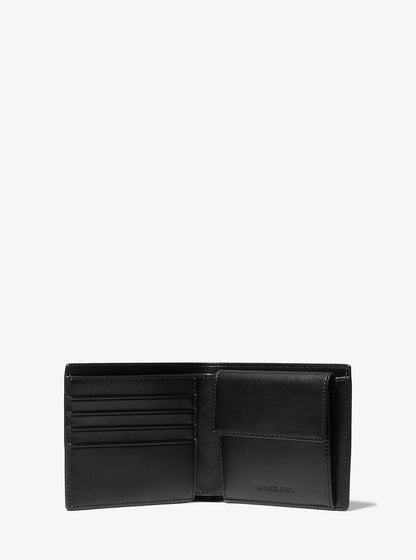 cooper logo billfold wallet with coin pouch