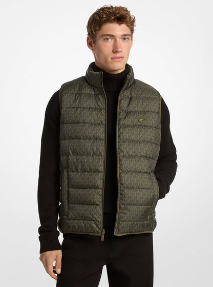 abbou signature logo reversible vest