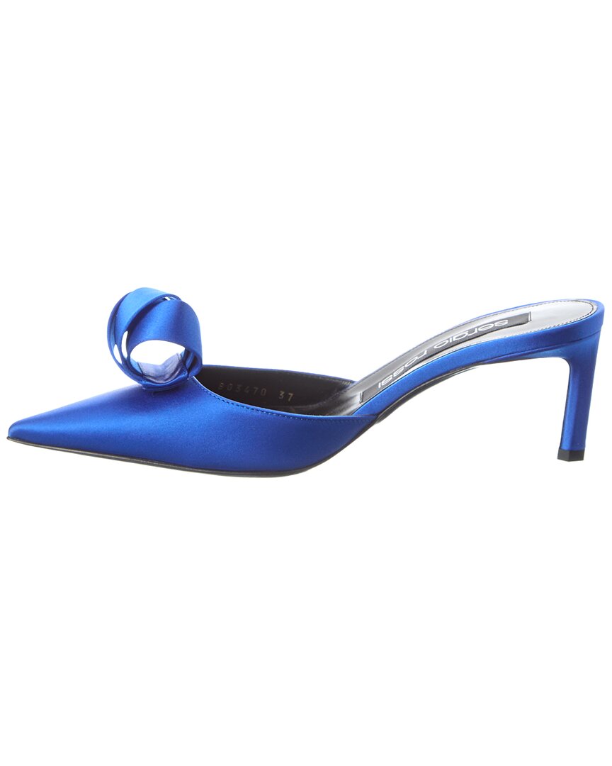 bigoudi satin mule
