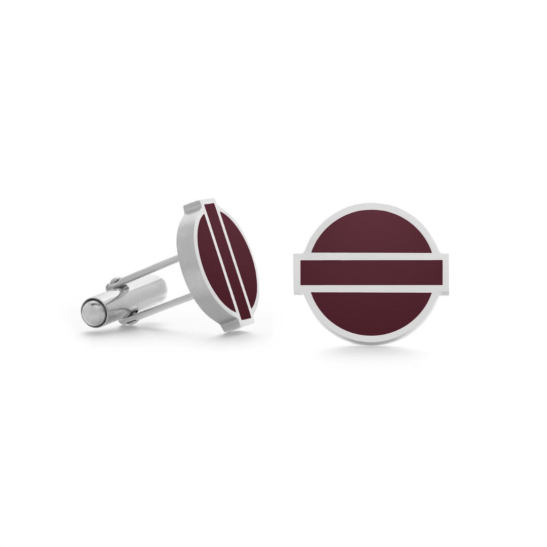 One Size - burgundy enamel