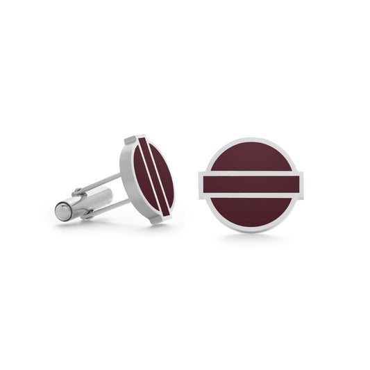 One Size - burgundy enamel
