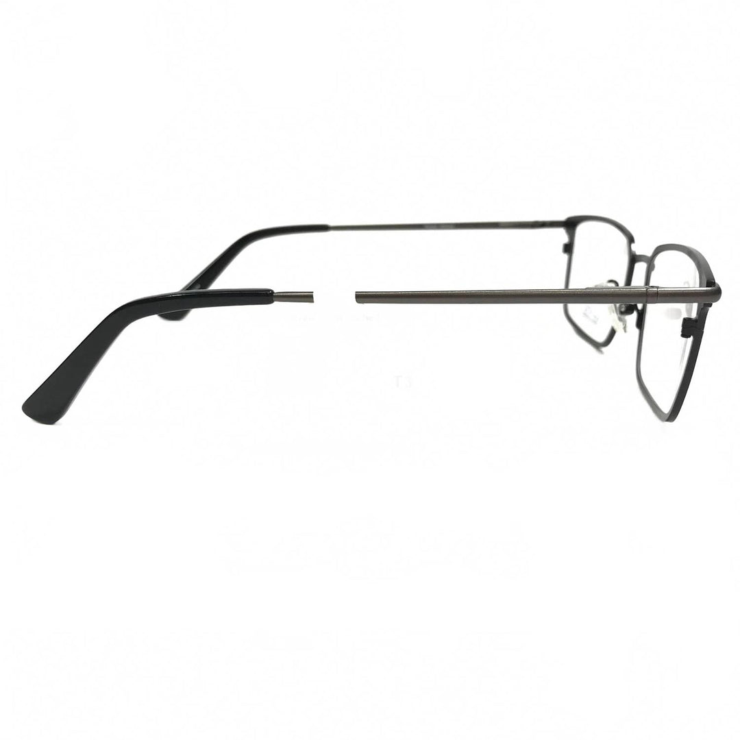 men's rm9001 rectangle eyeglasses in black