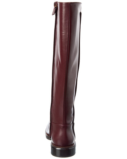 leather knee-high riding boot