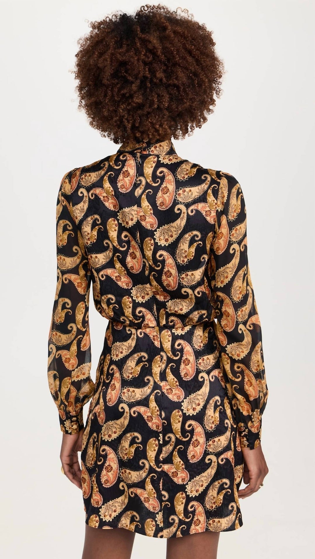 draped isa short dress in ixora cashew