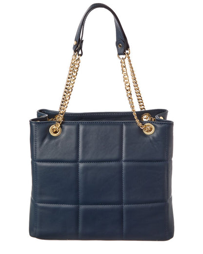 briella quilted leather tote