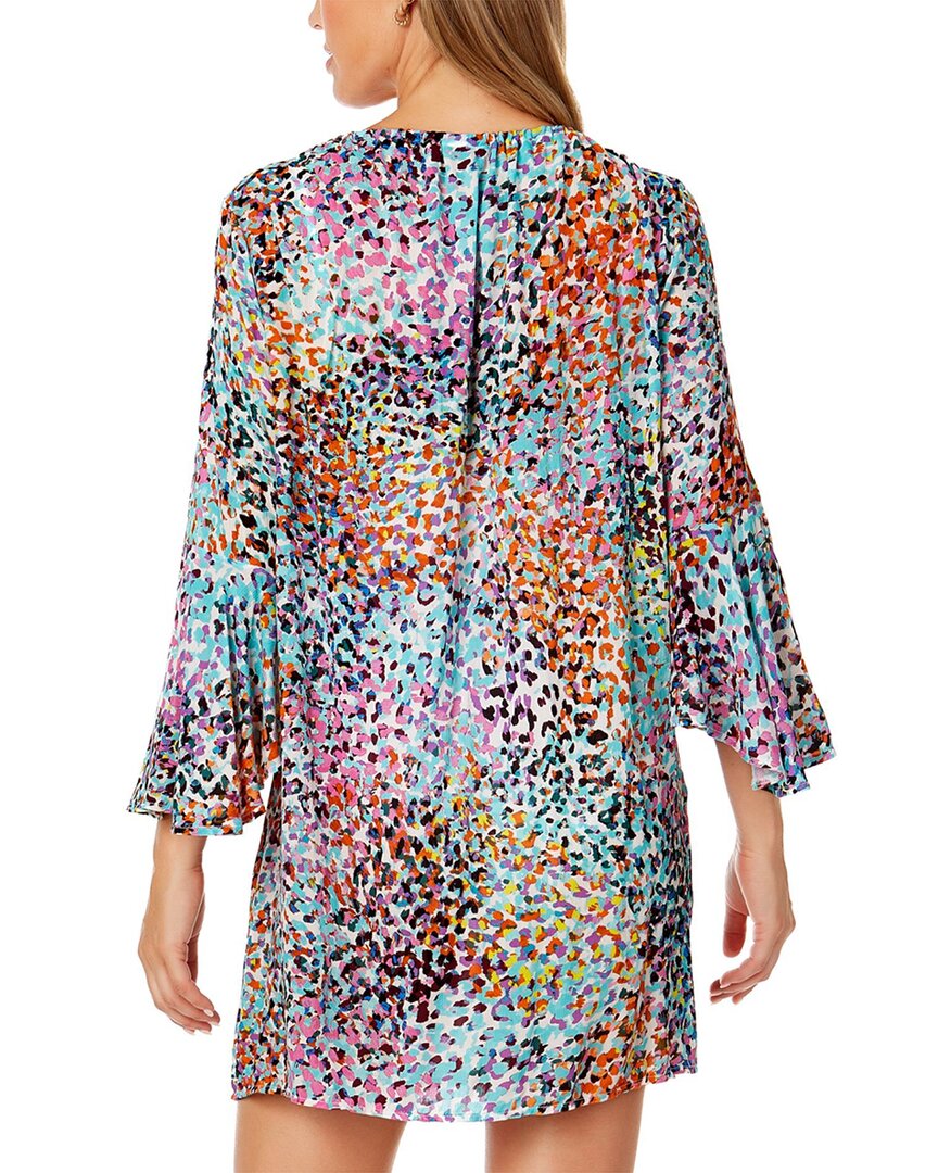 bell sleeve drawstring v neck tunic