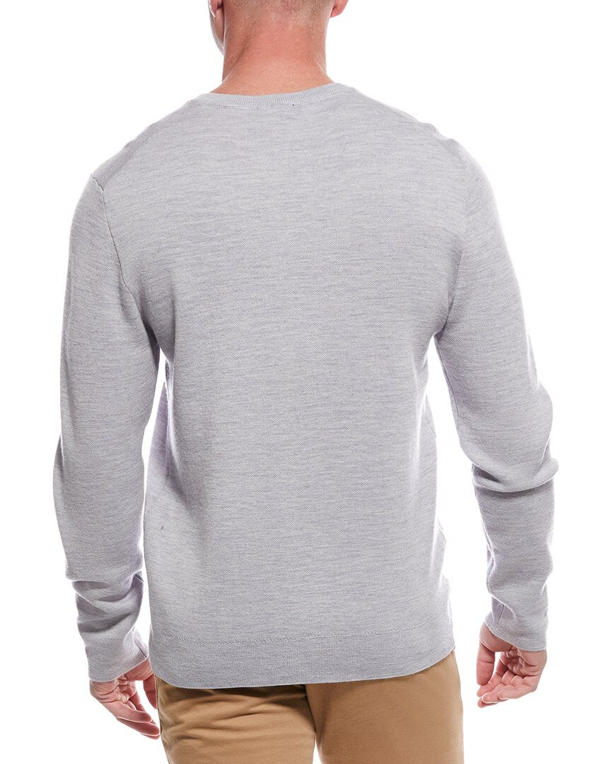 wool-blend v-neck sweater
