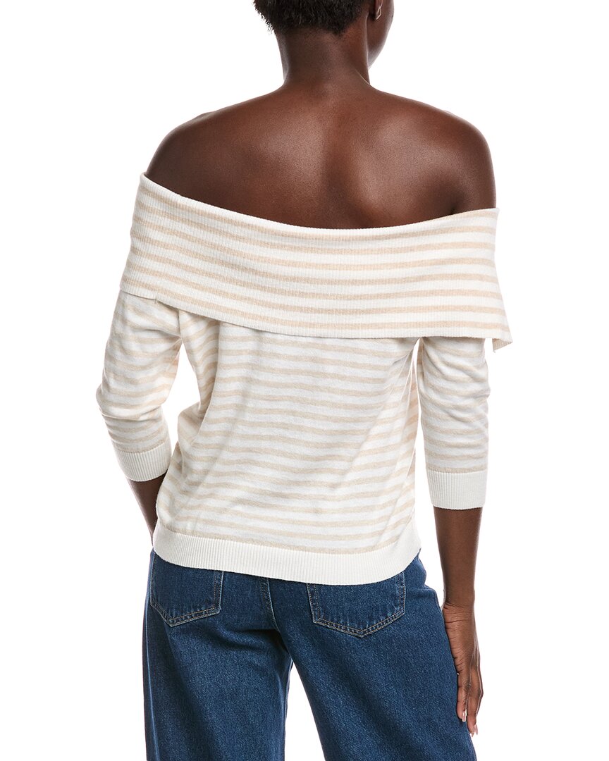 off-the-shoulder cashmere-blend sweater