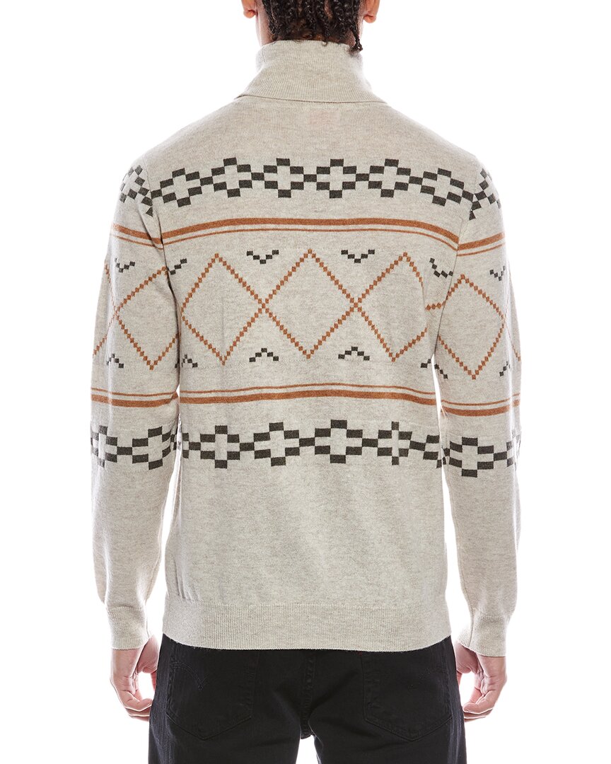 fairisle wool & cashmere-blend turtleneck sweater