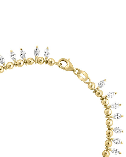 14k 2.70 ct. tw. lab-grown diamond chain bracelet