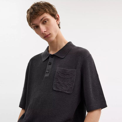 knit polo
