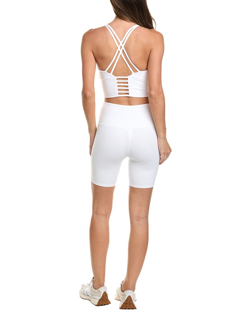 2pc 7in double strap biker short set