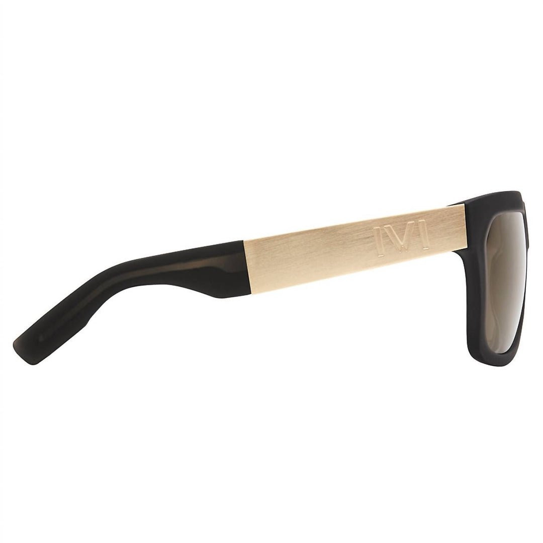 giving - gold flash lens in matte grey translucent / brushed gold