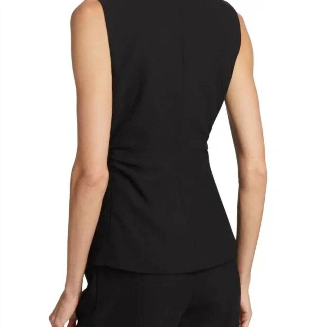 henriette tailored vest in black
