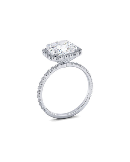 14k 3.75 ct. tw. lab-grown diamond ring