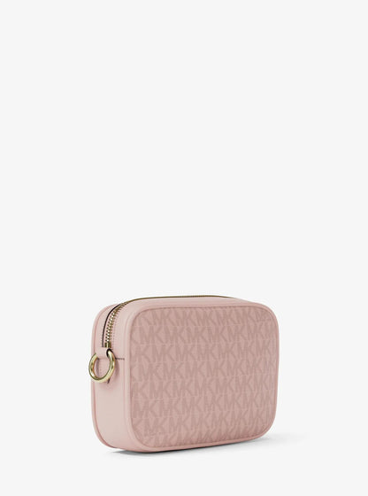 jet set small signature logo camera crossbody bag