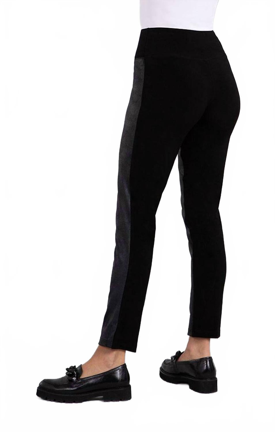 women's mix narrow pant in black/fux
