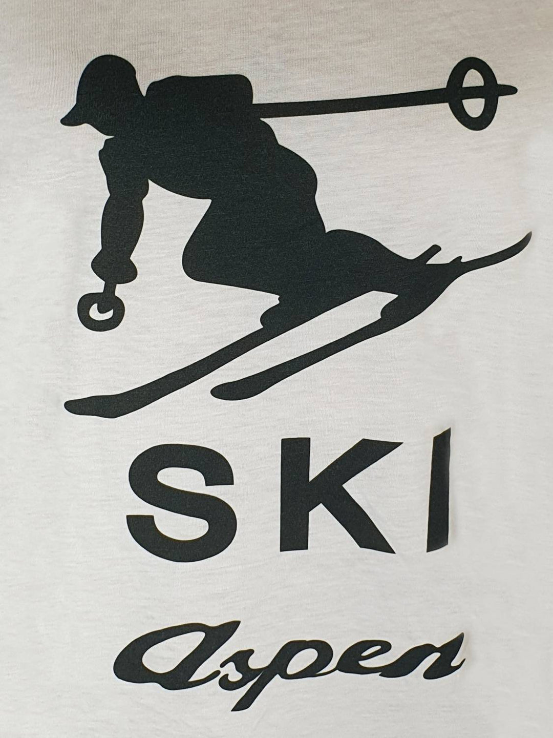 unisex ski aspen graphic t-shirt in bone