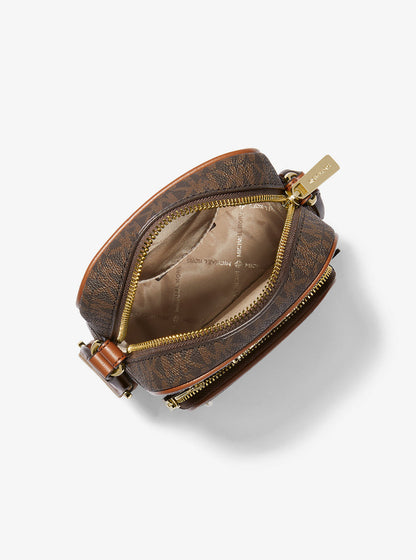 jet set medium signature logo crossbody bag