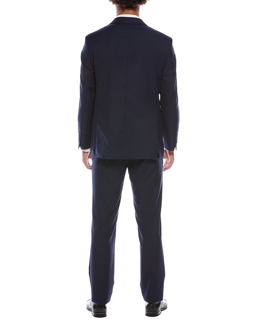 2pc suit with flat front pant