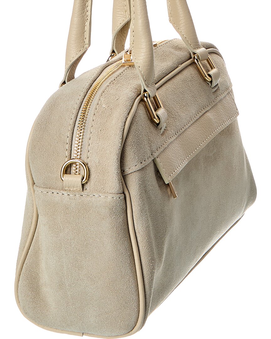 kiki27 suede shoulder bag
