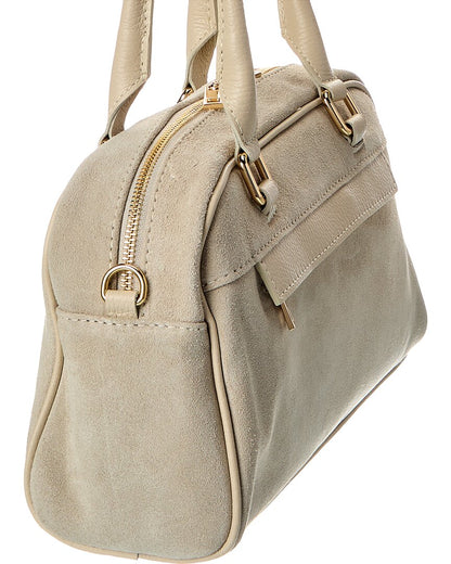 kiki27 suede shoulder bag